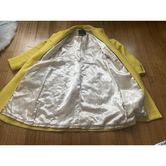 J. Crew Double Cloth Manifattura di Carmignano Italian Wool Coat 4 Yellow READ - Picture 3 of 13